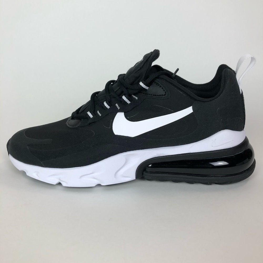 Nike Air Max 270 React Black White Running Shoe